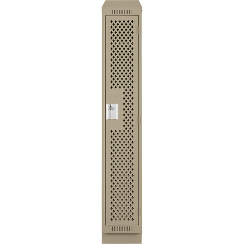 Casiers Clean Line, 12" x 18" x 82", Acier, Beige, Rivet (assembl&eacute;), Perfor&eacute; Distribution Jean Lapalme