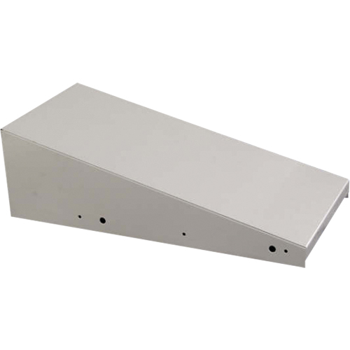 Clean Line Economy Lockers Slope Top, 1 Bank, 18" D x 12" W x 6" H, Grey, Steel Distribution Jean Lapalme
