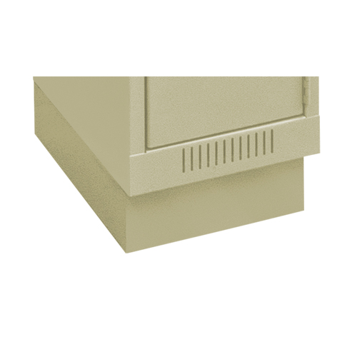 Clean Line Economy Lockers Recessed Base, 1 Banks, 4" H x 12" W x 18" D, Beige, Steel Distribution Jean Lapalme