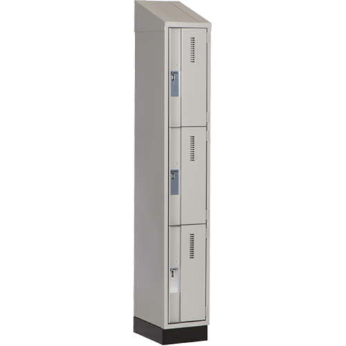 Casiers robustes Concorde, 3 niveaux, 12" x 18" x 82", Acier, Gris, Soud&eacute; (assembl&eacute;) Distribution Jean Lapalme