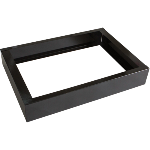 Base encastr&eacute;e pour casiers robustes enti&egrave;rement soud&eacute;e Concorde, 2 Blocs, 4" lo x 24" la x 17" p, Noir, Acier Distribution Jean Lapalme