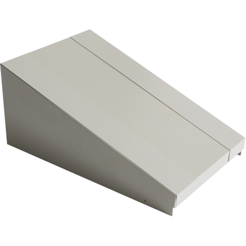 Dessus inclin&eacute; pour casiers robustes enti&egrave;rement soud&eacute; Concorde, Bloc de 1, 18" p x 12" la x 6" ha, Gris, Acier Distribution Jean Lapalme