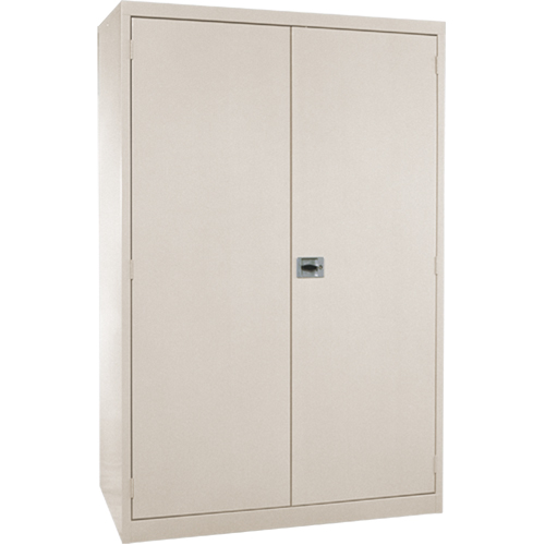 Deep Hi-Boy Storage Cabinet, Steel, 4 Shelves, 72" H x 36" W x 24" D, Beige Distribution Jean Lapalme
