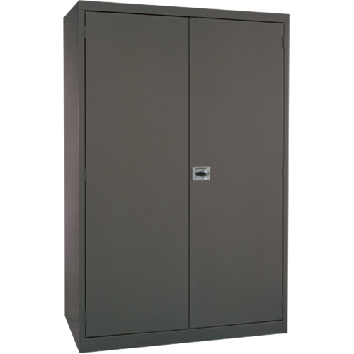 Deep Hi-Boy Storage Cabinet, Steel, 4 Shelves, 72" H x 36" W x 24" D, Charcoal Distribution Jean Lapalme