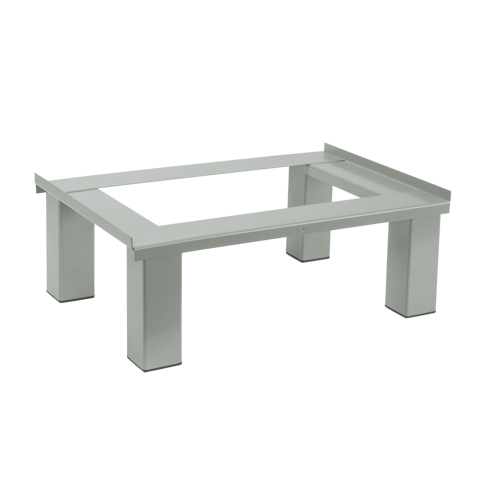 Base sur pied, 3 Blocs, 6" lo x 36" la x 18" p, Gris, Acier Distribution Jean Lapalme