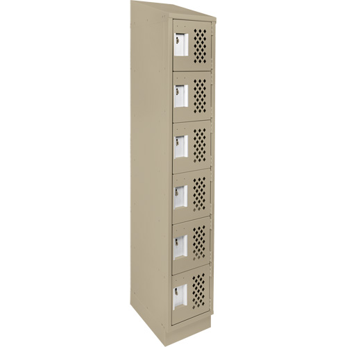 Petit casier perfor&eacute; Clean-Line, 6 niveaux, 12" x 72" x 12", Acier Distribution Jean Lapalme