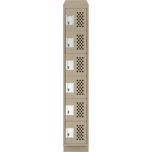 Petit casier perfor&eacute; Clean-Line, 6 niveaux, 12" x 72" x 12", Acier Distribution Jean Lapalme