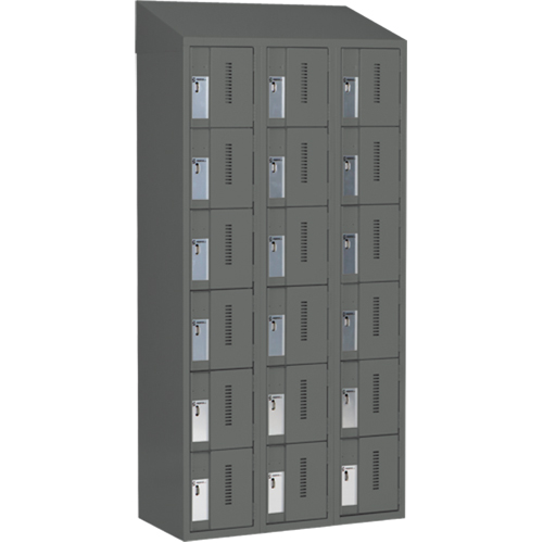 Casiers robustes Concorde, 6 niveaux, Bloc de 3, 36" x 18" x 78", Acier, Charbon, Soud&eacute; (assembl&eacute;) Distribution Jean Lapalme