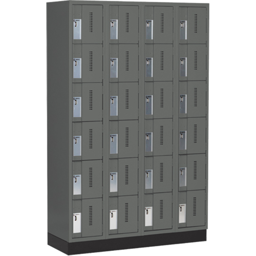 Casiers robustes Concorde, 6 niveaux, Bloc de 4, 48" x 18" x 76", Acier, Charbon, Soud&eacute; (assembl&eacute;) Distribution Jean Lapalme