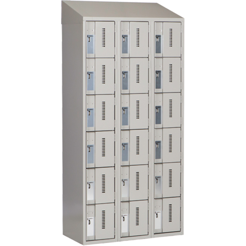Casiers robustes Concorde, 6 niveaux, Bloc de 3, 36" x 18" x 78", Acier, Gris, Soud&eacute; (assembl&eacute;) Distribution Jean Lapalme