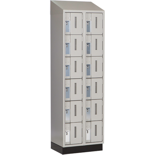 Casiers robustes Concorde, 6 niveaux, Bloc de 2, 24" x 18" x 82", Acier, Gris, Soud&eacute; (assembl&eacute;) Distribution Jean Lapalme