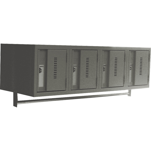 Casiers muraux robustes, Bloc de 4, 18" x 12" x 12", Acier Distribution Jean Lapalme