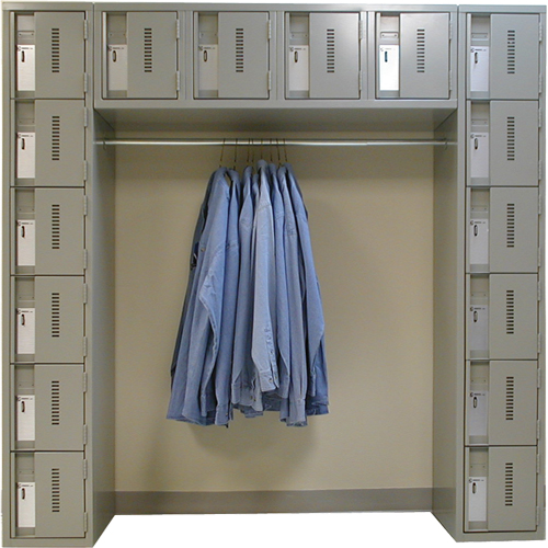 Archettes Concorde Heavy Duty Lockers, 16 -tier, Bank of 3, 18" x 72" x 72", Steel Distribution Jean Lapalme