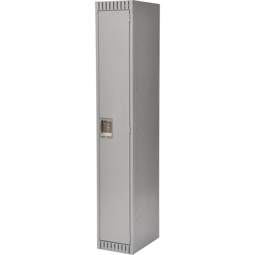 Lockers, 12" x 18" x 72", Steel, Grey, Knocked Down Distribution Jean Lapalme