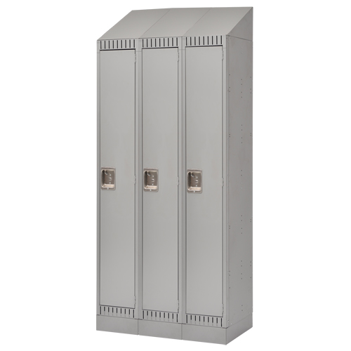 Casiers, Bloc de 3, 36" x 18" x 86", Acier, Gris, D&eacute;mont&eacute; Distribution Jean Lapalme