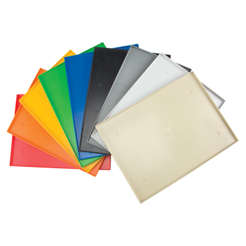 Fond de casier, Convient aux casiers 10" x 18", Gris fonc&eacute;, Plastique Distribution Jean Lapalme
