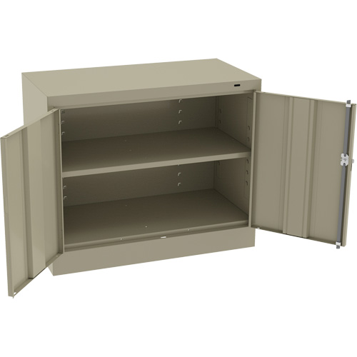 Armoire standard &agrave; hauteur de bureau, Acier, 30" h x 36" la x 18" P, Beige Distribution Jean Lapalme