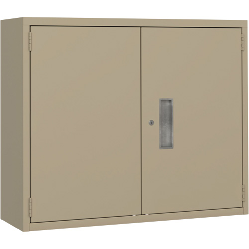 Armoire murale, Acier, 2 Tablettes, 30" h x 36" la x 12" P, Beige Distribution Jean Lapalme