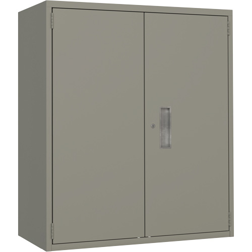 Armoire de rangement Lo-Boy, Acier, 2 Tablettes, 40" h x 36" la x 18" P, Gris Distribution Jean Lapalme
