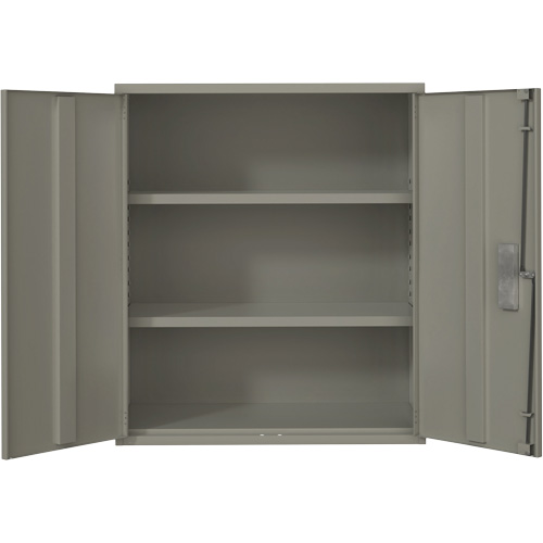 Armoire de rangement Lo-Boy, Acier, 2 Tablettes, 40" h x 36" la x 18" P, Gris Distribution Jean Lapalme