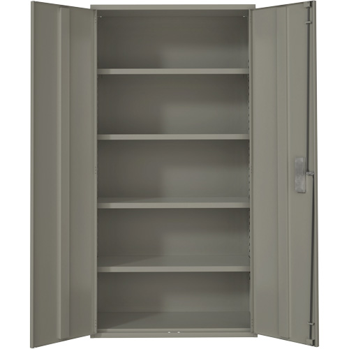 Armoire de rangement Hi-Boy, Acier, 4 Tablettes, 72" h x 36" la x 18" P, Gris Distribution Jean Lapalme