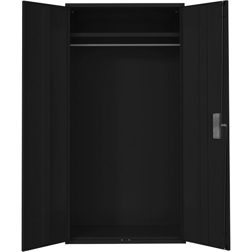 Wardrobe Storage Cabinet, Steel, 36" W x 18" D x 72" H, Black Distribution Jean Lapalme