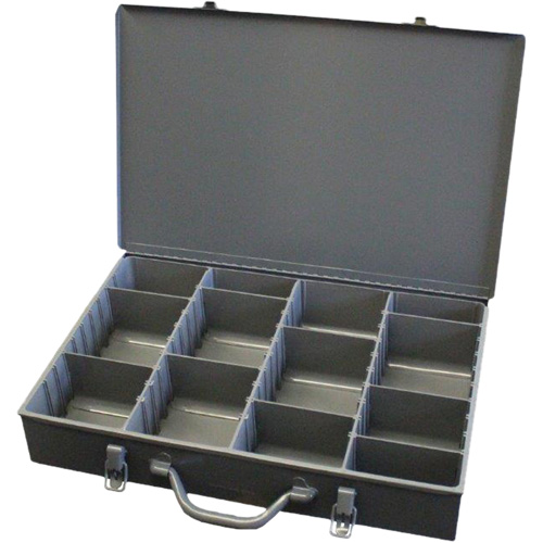 Compartment Steel Scoop Boxes, 17.875" W x 12" D x 3" H, 13 Compartments Distribution Jean Lapalme