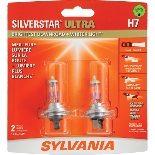 Ampoule de feu avant SilverStar H7, Halog&egrave;ne, 56 W, Blanc cass&eacute; Distribution Jean Lapalme