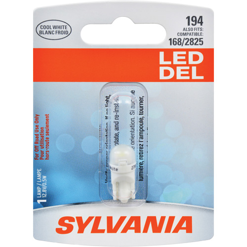 194 Mini-ampoule automobile, DEL, 0,5 W/12,8 W, Blanc Distribution Jean Lapalme