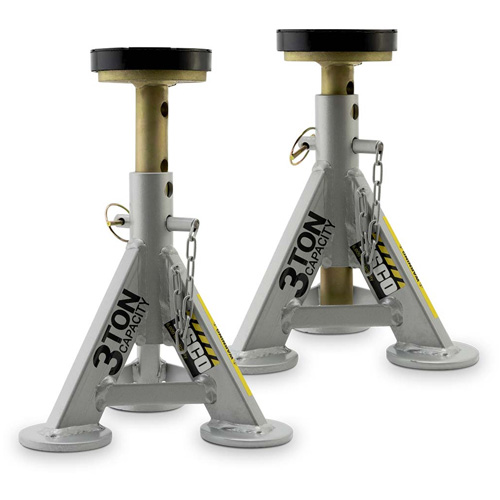 Performance Shorty Low Profile Jack Stands, 3 tons Capacity, 11" - 17" H Distribution Jean Lapalme