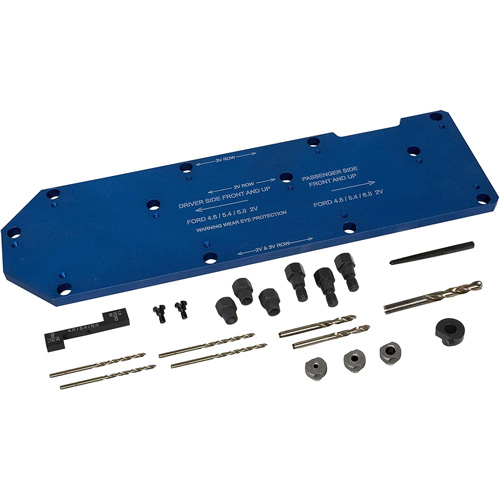 Gabarit de perçage pour installation sur collecteur pour Ford 4,6 L, 5,4 L, et 6,8 L Distribution Jean Lapalme