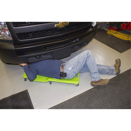 Neon Green Low Profile Plastic Creeper Distribution Jean Lapalme
