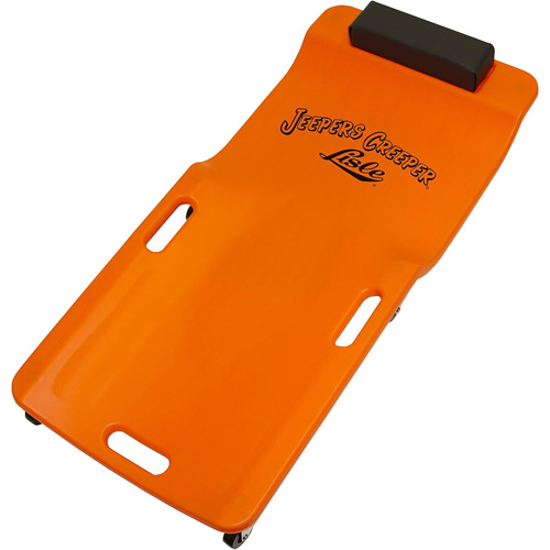 Neon Orange Low Profile Plastic Creeper Distribution Jean Lapalme