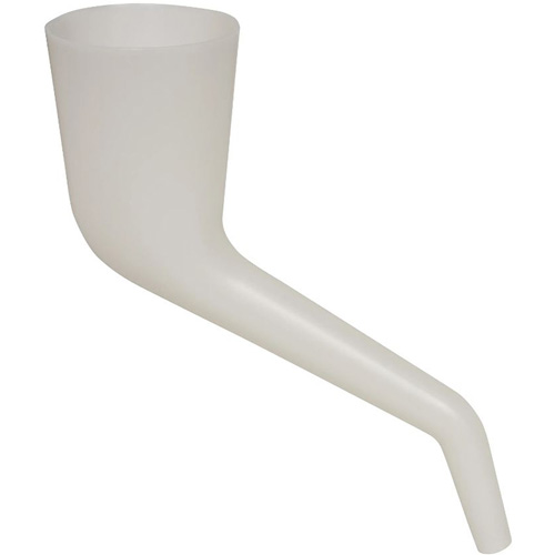 Entonnoir translucide &agrave; angle droit, Plastique Distribution Jean Lapalme