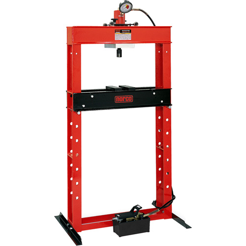Air Hydraulic Pump Operated Shop Press, 25 tons Capacity Distribution Jean Lapalme