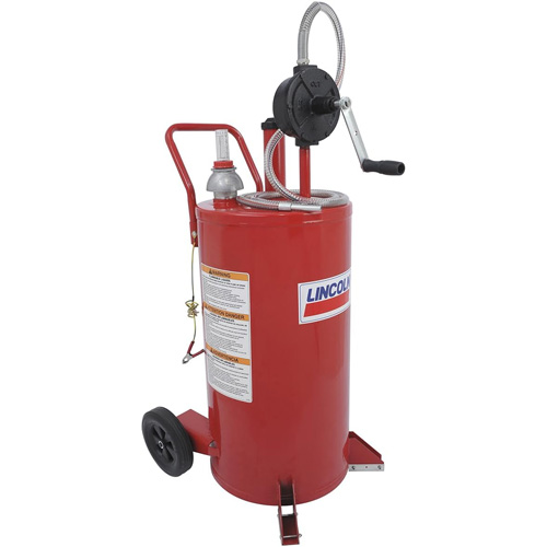 25-Gallon Steel Fuel Caddy with 2-Way Rotary Pump Distribution Jean Lapalme