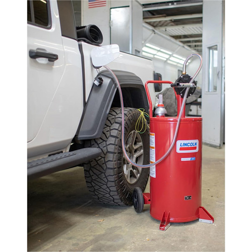 25-Gallon Steel Fuel Caddy with 2-Way Rotary Pump Distribution Jean Lapalme