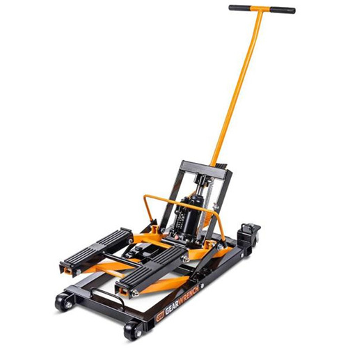 Cric pour VTT et motos, 0,75 tonnes Capacit&eacute;, 4-2/3" Abaiss&eacute;e, 14-1/2" &eacute;lev&eacute;e, Hydraulique &agrave; main Distribution Jean Lapalme