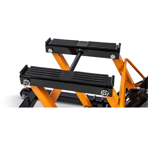 Cric pour VTT et motos, 0,75 tonnes Capacit&eacute;, 4-2/3" Abaiss&eacute;e, 14-1/2" &eacute;lev&eacute;e, Hydraulique &agrave; main Distribution Jean Lapalme