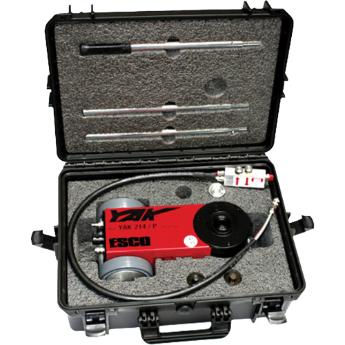 Cric portatif &agrave; 2 &eacute;tapes, 11 tonne(s)/22 tonne(s), Air comprim&eacute;/hydraulique Distribution Jean Lapalme