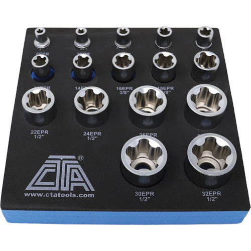 5-Point EPR Torx Socket Set, 16 Pieces, 1/2"/1/4"/3/8" Drive Size Distribution Jean Lapalme