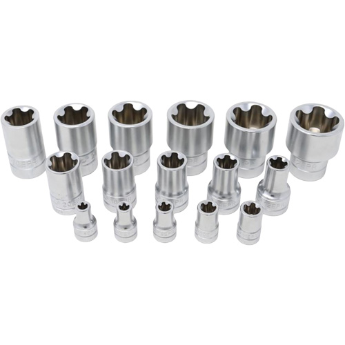 5-Point EPR Torx Socket Set, 16 Pieces, 1/2"/1/4"/3/8" Drive Size Distribution Jean Lapalme