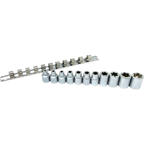 Flat-Cut E-"Star" Socket Set, 11 Pieces, 3/8" Drive Size Distribution Jean Lapalme