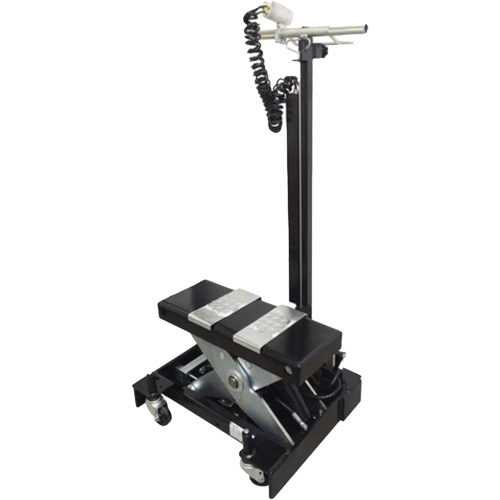 Cric de service de plancher &agrave; profil bas, 12 tonne(s) Capacit&eacute;, 7-1/2" Abaiss&eacute;e, 15" &eacute;lev&eacute;e, Air comprim&eacute;/hydraulique Distribution Jean Lapalme