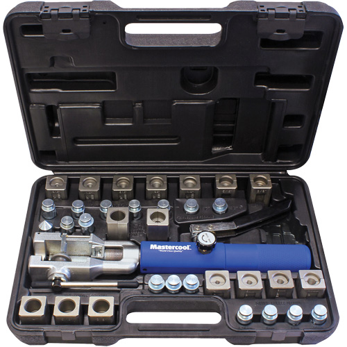 Jeu d'outils &agrave; &eacute;vaser hydraulique universel avec manche bleu & jeu d'adaptateurs Distribution Jean Lapalme