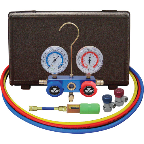 Jeu de manom&egrave;tres pour automobile avec mini-injecteur de colorant et coupleurs manuels Distribution Jean Lapalme