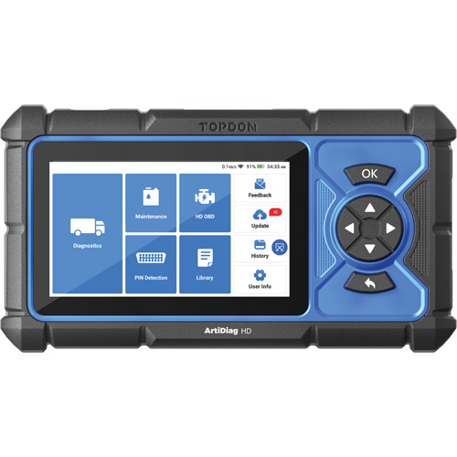 ArtiDiag HD 5" Heavy-Duty Scan Tool with Service Functions Distribution Jean Lapalme
