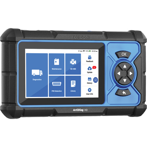 ArtiDiag HD 5" Heavy-Duty Scan Tool with Service Functions Distribution Jean Lapalme