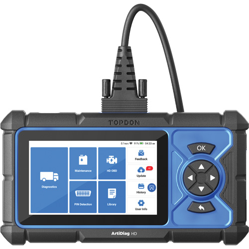 ArtiDiag HD 5" Heavy-Duty Scan Tool with Service Functions Distribution Jean Lapalme