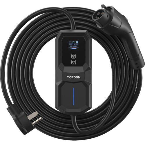 Fiche NEMA 6-50 portable PulseQ AC, 32 A, Niveau 2 CA, Connecteur Type 1 (SAE J1772) Distribution Jean Lapalme